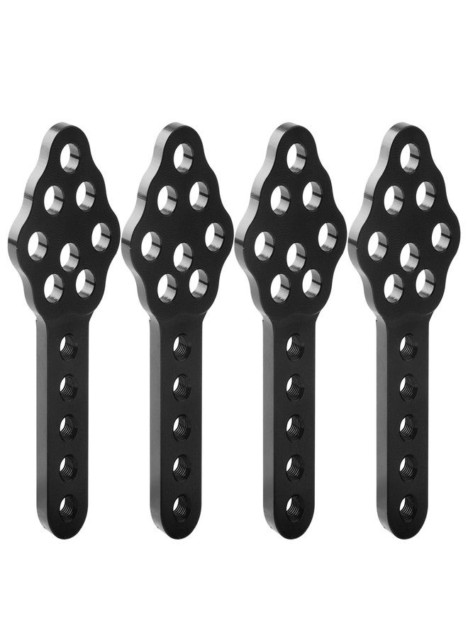 AllinRC CNC Metal RC Car Shock Absorber Mount Adjust Height Angle Stand for Axial SCX10 90046 D90 D110 RC Crawler Car Truck Models Upgrades (Black) - Image 1